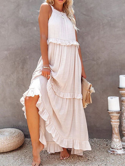 Womens Halter Neck Long Dresses