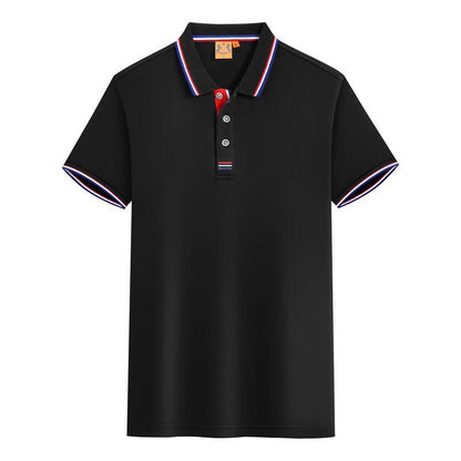 Men’s Summer Lapel Short Sleeve Polo Shirt – Lightweight Slim Fit Casual Top