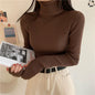 Women's Fashion Turtleneck Slim-Fit Knitted Sweater