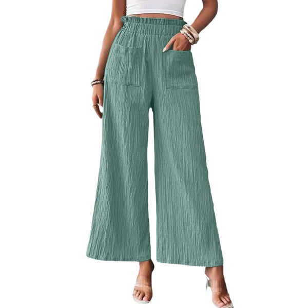 Casual Loose-fitting Wide-leg Trousers
