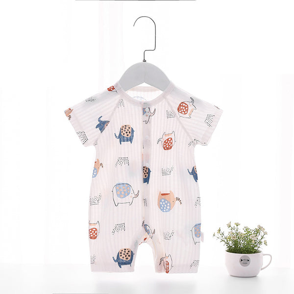 Baby Cotton Short-Sleeve Romper