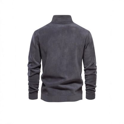 Men's Polar Fleece Stand Collar Pullover