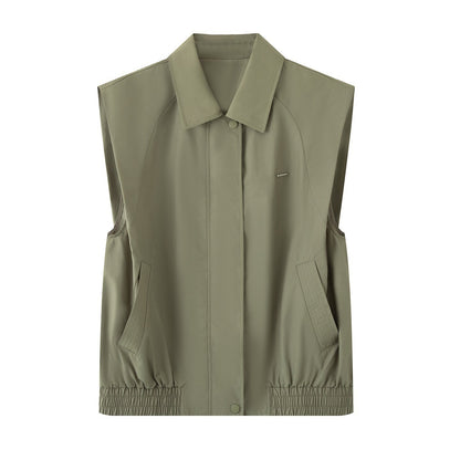 Women's Casual Sleeveless Vest Coat and shorts