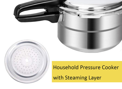 7L Aluminium Pressure Cooker Quick With Lid Latch Indicator Explosion-Proof