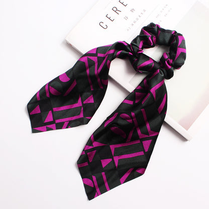 Horse Tail Ribbon Fabric Large Hair Tie