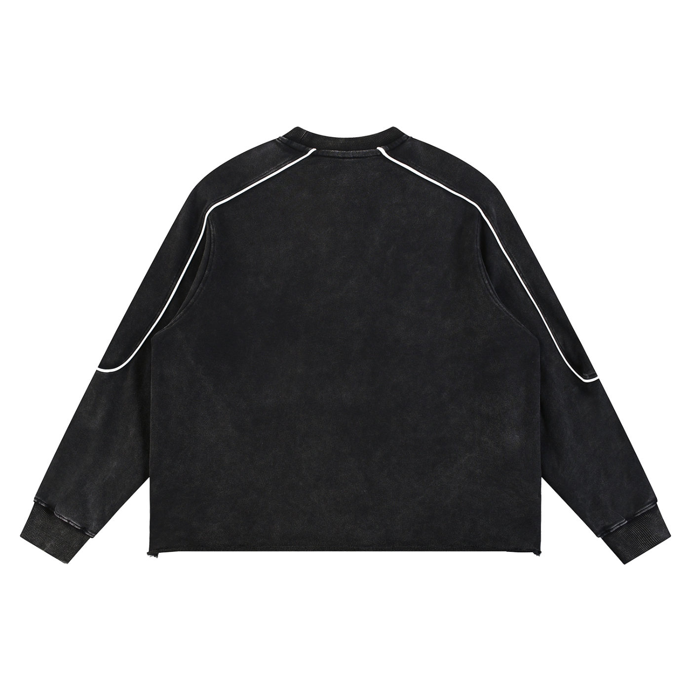 Waran Mineral Wash Piping Raw Hem Sweatshirt 420GSM