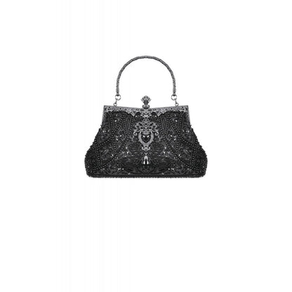 Dark In Love Celestine Vintage Beaded Gilded Evening Bag