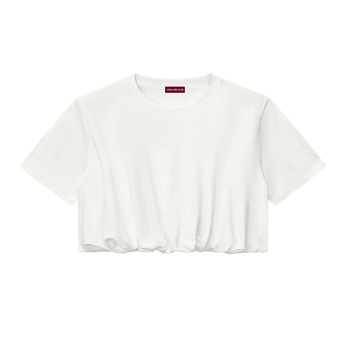 Women’s Crop Bubble Hem T-Shirt