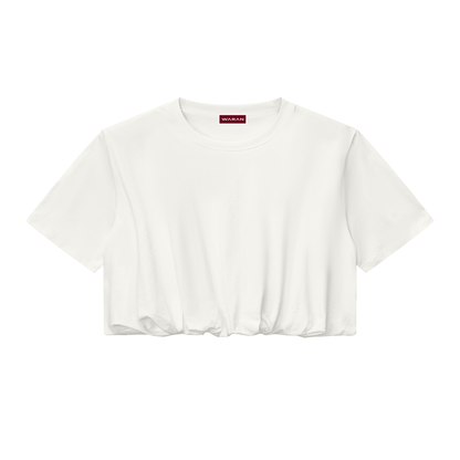 Women’s Crop Bubble Hem T-Shirt