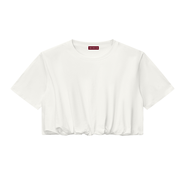 Women’s Crop Bubble Hem T-Shirt