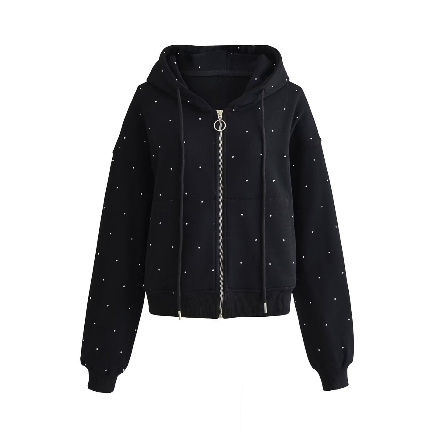 Starry Rhinestone Women's Sweater