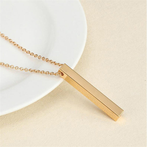 Geometric Pendant Stainless Steel Necklace - Stuffs & Savers