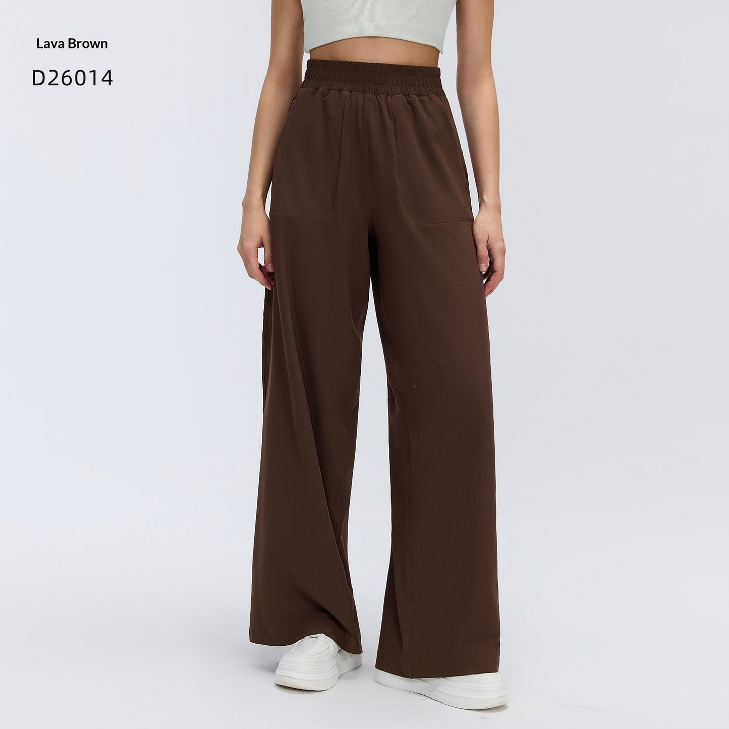 Drawstring Casual Wide-leg Pants