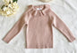 Kids Knitted Pullover Long Sleeve Lace Sweater