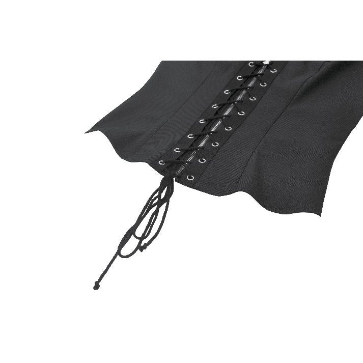 Dark in Love Gilet Corset Punk clouté à lacer