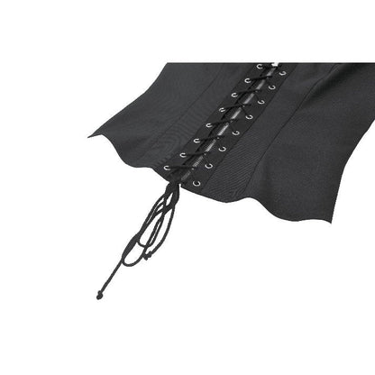 Dark in Love Gilet Corset Punk clouté à lacer