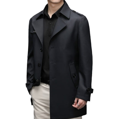 Mens Single-breasted loose Jacket