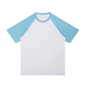 Contrast Raglan Sleeve Mesh T-Shirt