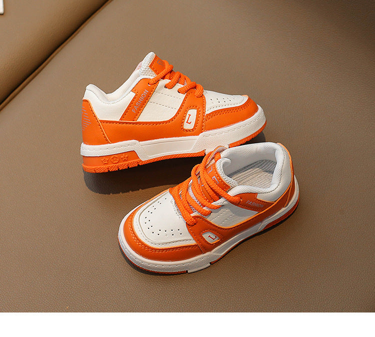 Girls' Retro Front Lace-up Platform Flat Shoes