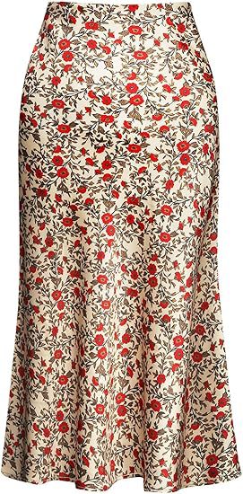Satin Leopard Print Mermaid Skirt