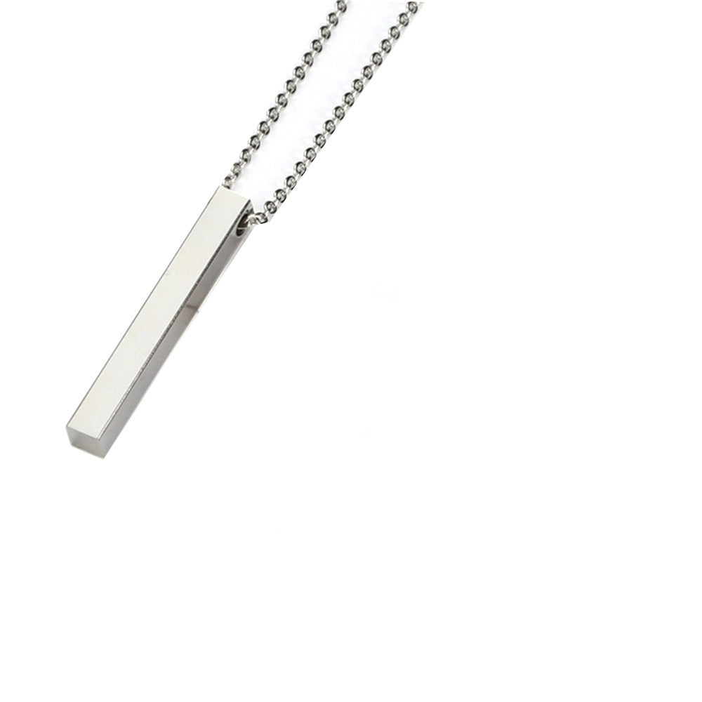 Geometric Pendant Stainless Steel Necklace
