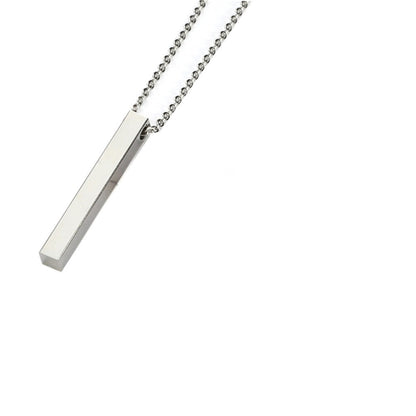 Geometric Pendant Stainless Steel Necklace