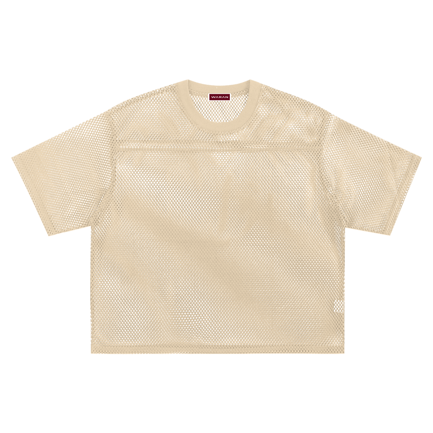 Waran mesh crew neck Boxy T-Shirt