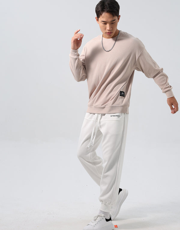 Jacquard Striped Sports Hoodie