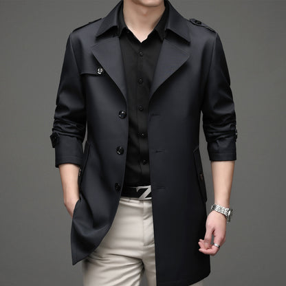 Mens Single-breasted loose Jacket