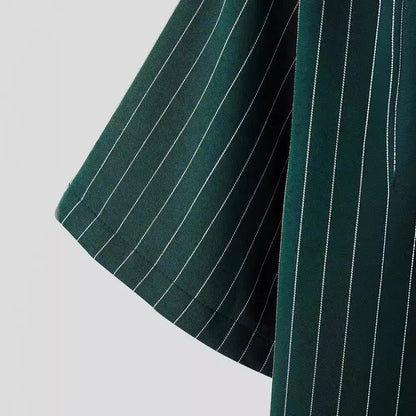 Men Striped Button Front Shirt Without Tee