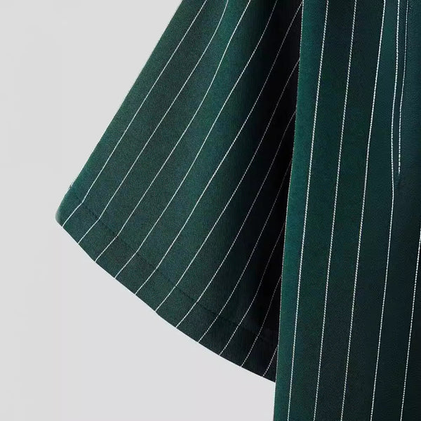 Men Striped Button Front Shirt Without Tee