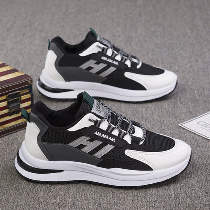 Nouvelles baskets pour hommes, maille tissée respirante, chaussures de course décontractées