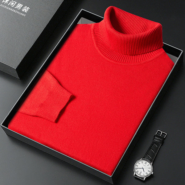 Mens Turtleneck Bottoming Sweater - Stuffs & Savers