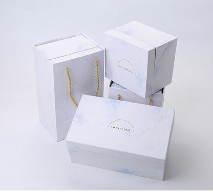 European Style Marbled Gold Rim Mug Gift Box Set