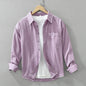 Cotton Simple Long Sleeve Shirt