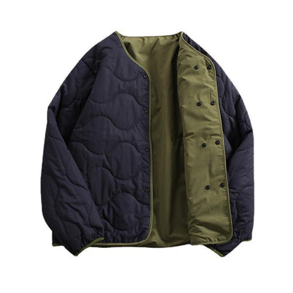 CollarlessDouble-sided Wear Cotton Coat Jacket