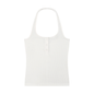 Women's Ribbed Henley Tank Top 250GSM