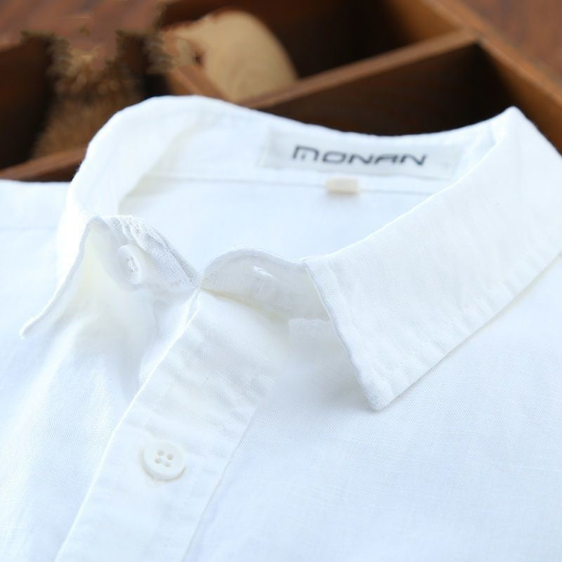 Men's Cotton Linen Long Sleeve Shirt