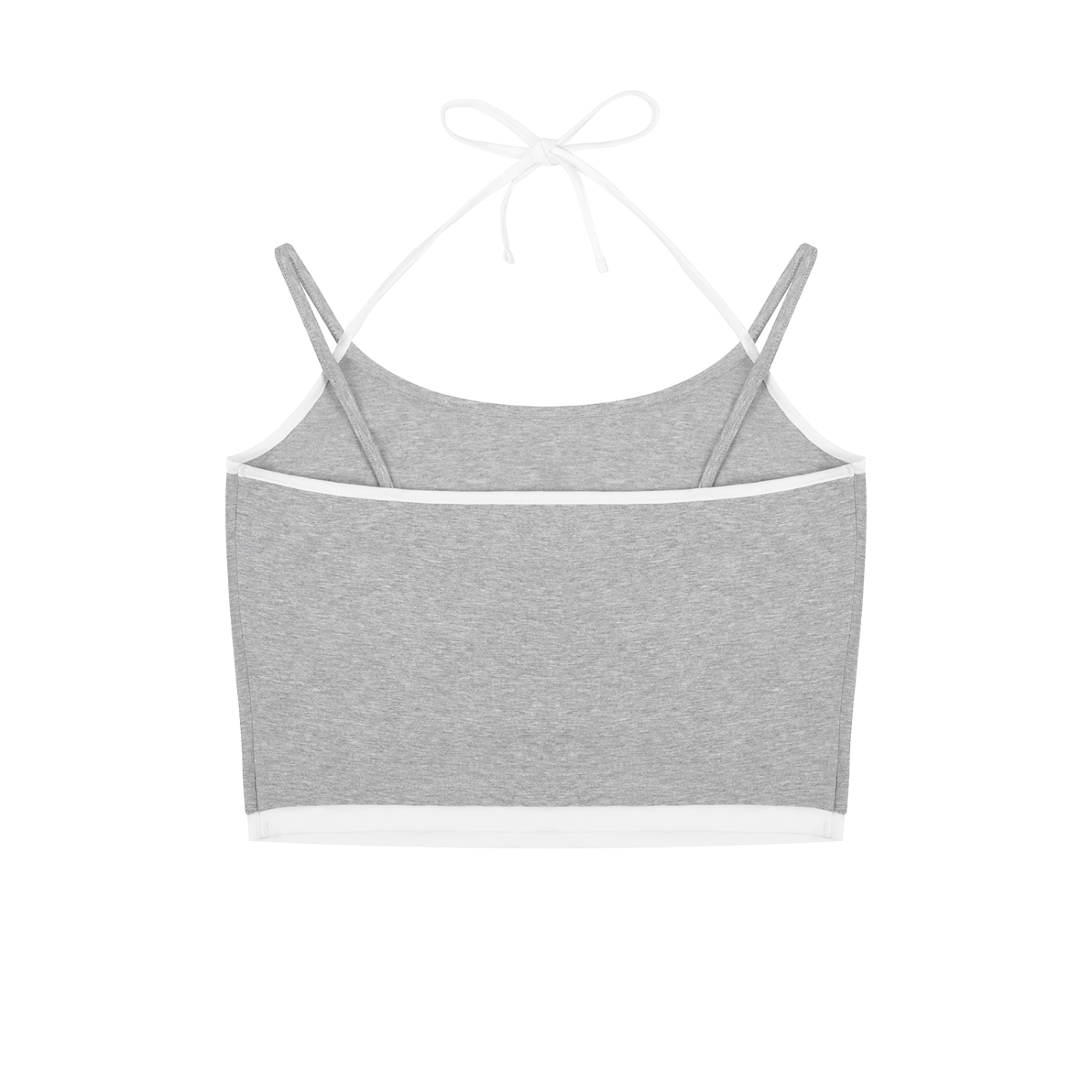 Contrast Binding Halter Tank Top 210GSM