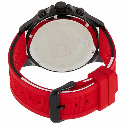 Montre Tommy Hilfiger 1791722 Bank Homme Silicone Rouge