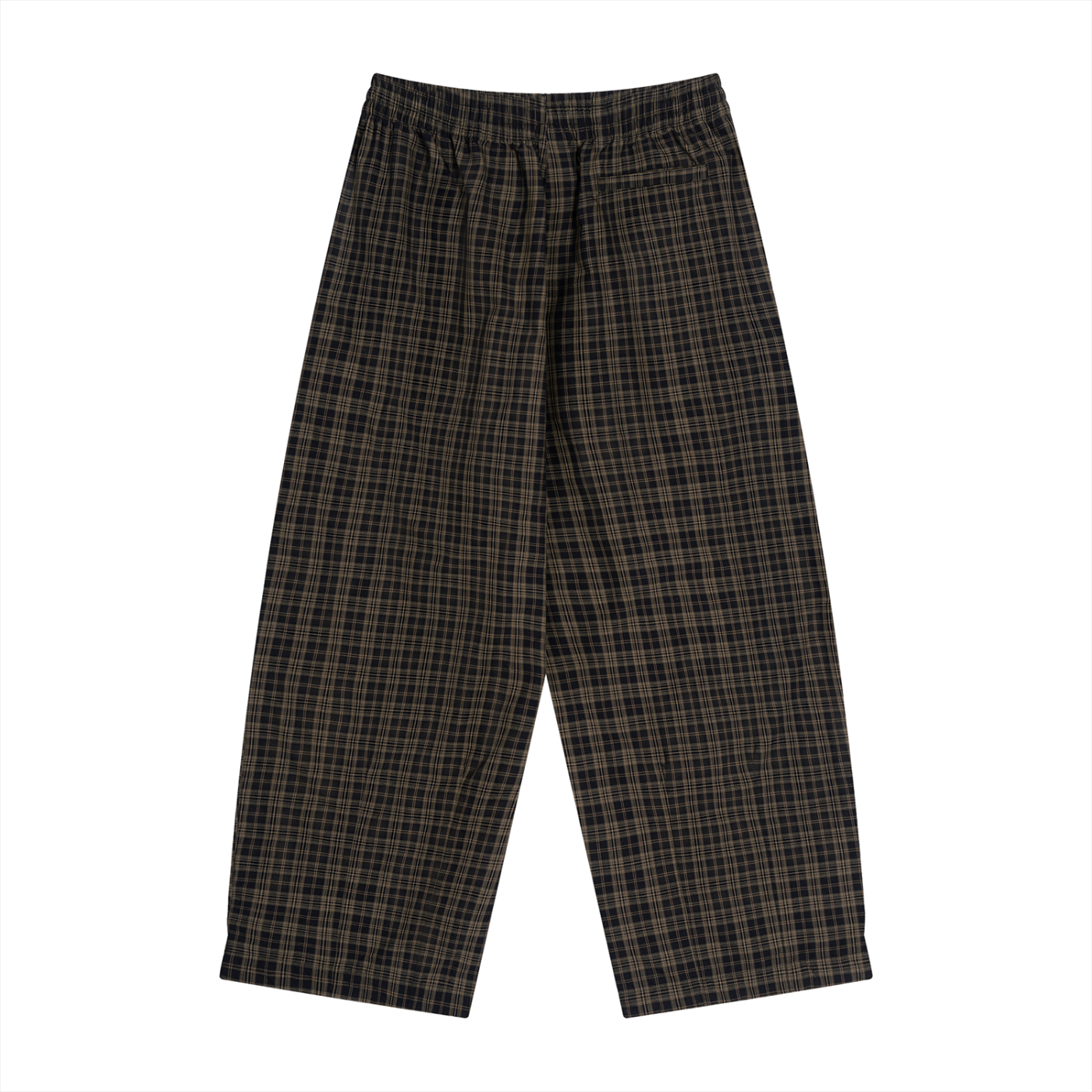 Unisex Plaid Wide Leg Pants 130GSM