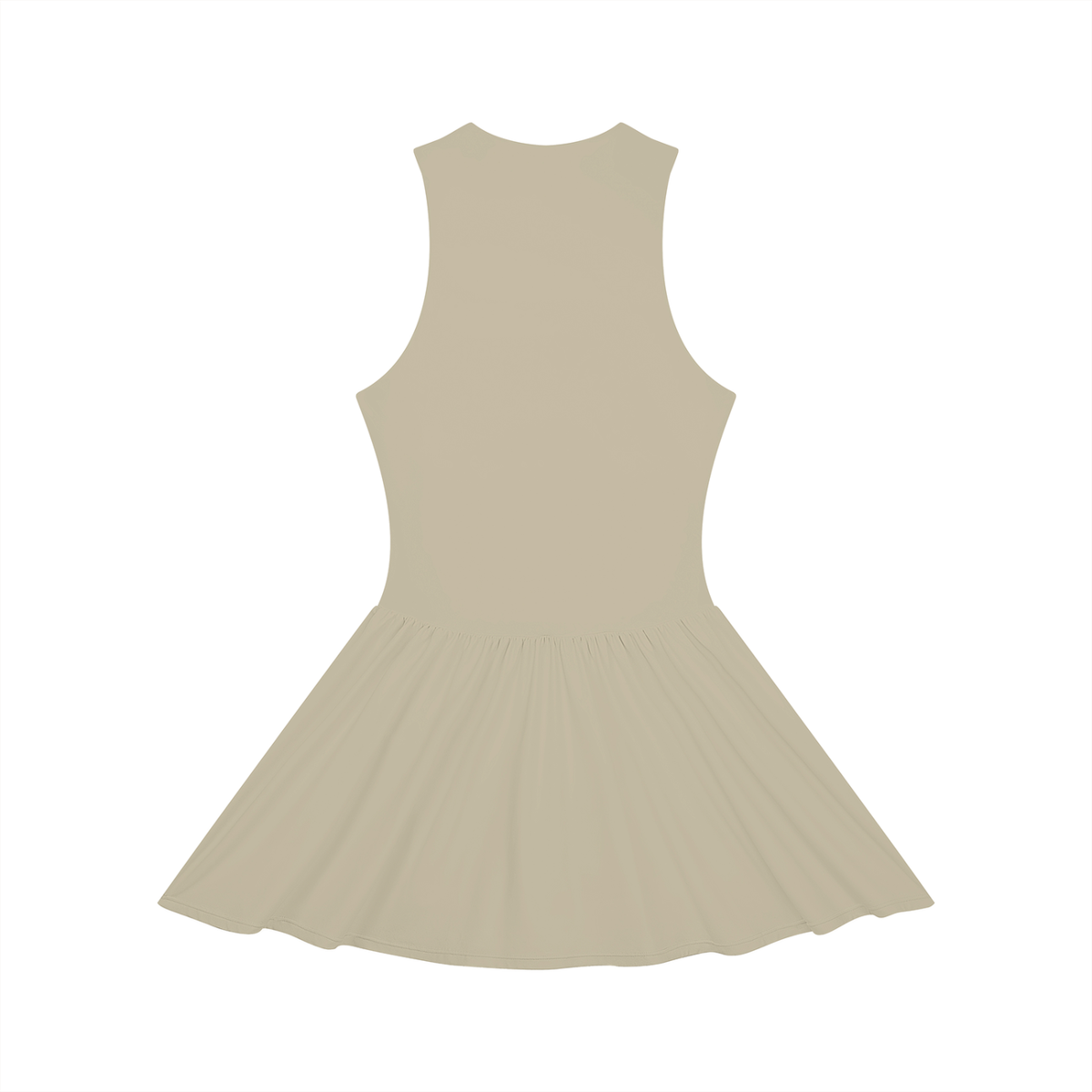 Women's Ruched Sleeveless Full-Zip Dress 220GSM