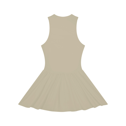 Women's Ruched Sleeveless Full-Zip Dress 220GSM