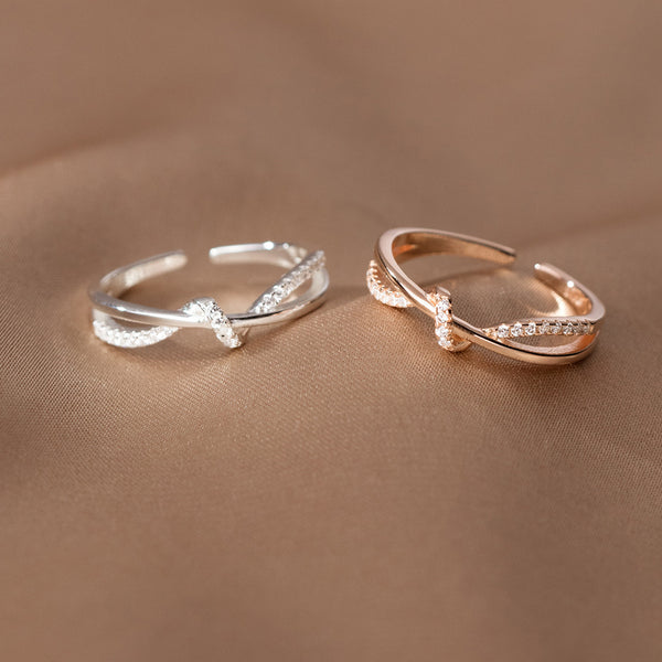 Hollow Double-layer Winding Knotted Ring - Stuffs & Savers