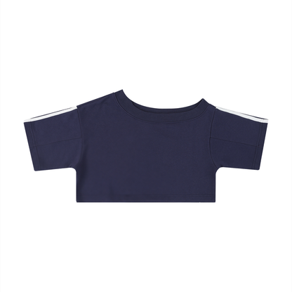 Women's Off-the-Shoulder Crop T-Shirt 310GSM
