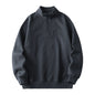Mens Stand-collar Fleece Sweatshirt