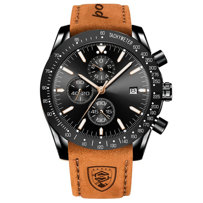 Poedagar Multifunctional Waterproof Luminous Men's Watch