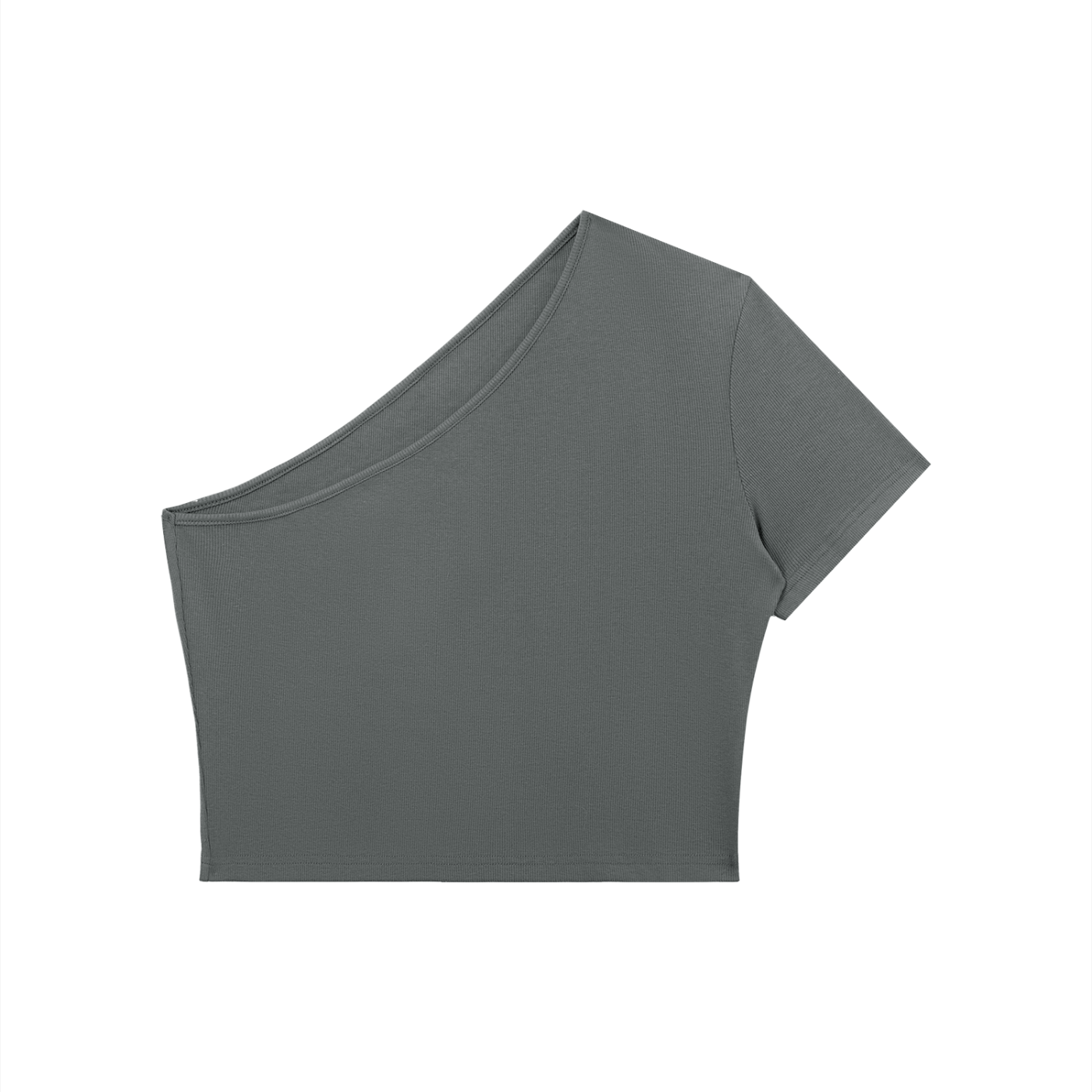 Women's One-Shoulder Crop T-Shirt 250GSM