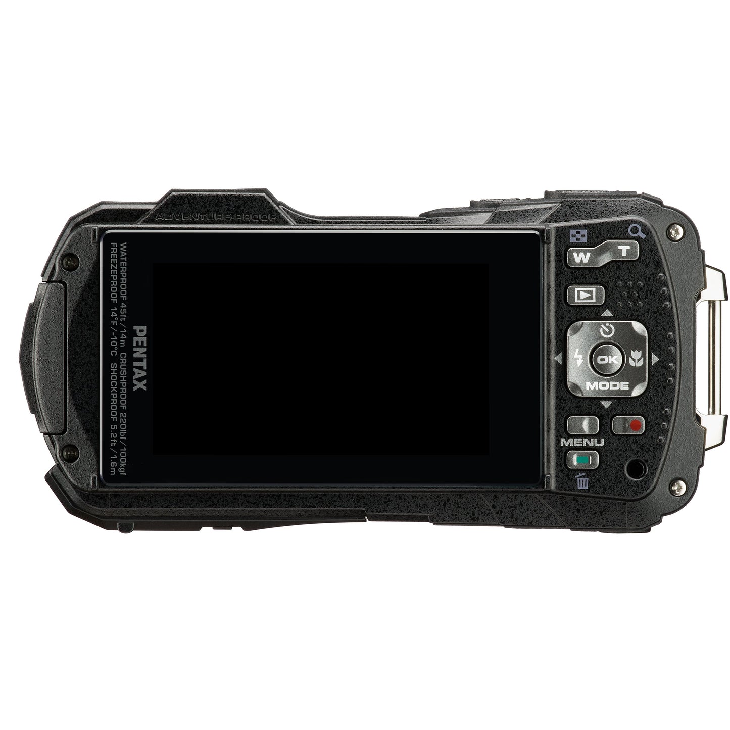 Pentax WG-90 16MP 5x Zoom Tough Compact Camera - Black
