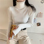 Women's Fashion Turtleneck Slim-Fit Knitted Sweater